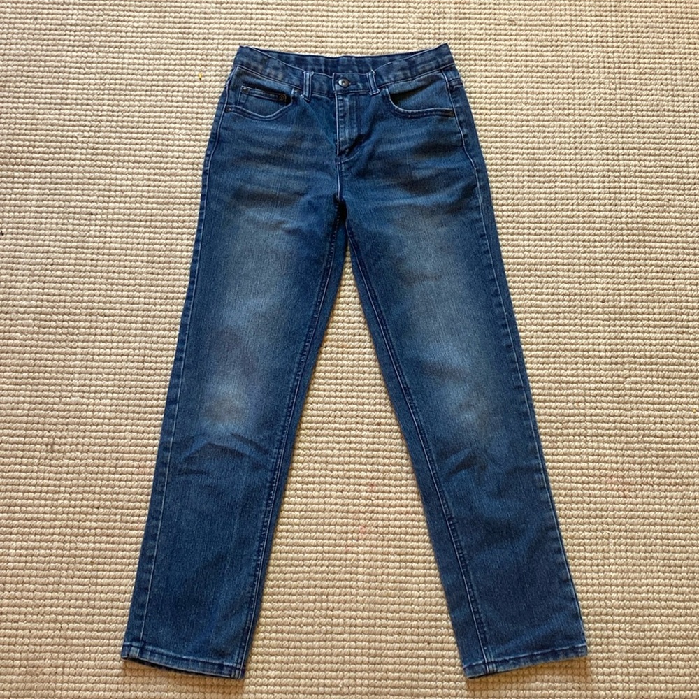 size 26 faded glory dark wash jeans